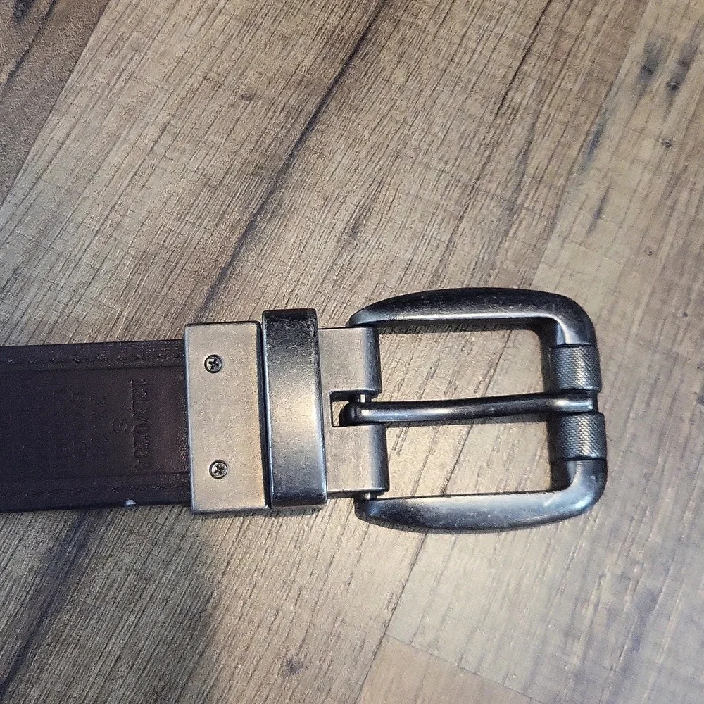 BOY'S LEVI'S Brown Black Reversible Bonded Leather Belt Size S 22-24